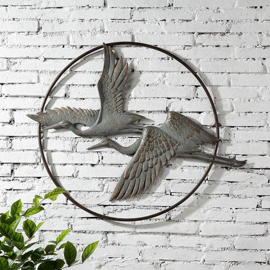Herons in Flight Garden Wall Hanging By SPI Home | Wall Decor | Modishstore