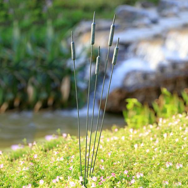 Cat Tail Garden Decor on Flexible Stake By SPI Home | Decor | Modishstore-2