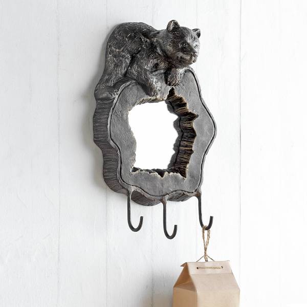 Bear Cub Wall Mirror and Hook By SPI Home | Mirrors | Modishstore-2