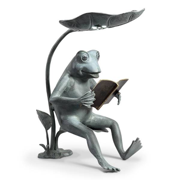 Reading Frog Birdfeeder with Led Light By SPI Home | Animals & Pets | Modishstore-3