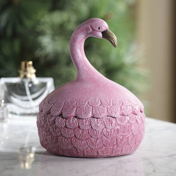 Pink Flamingo Jewelry Box By SPI Home | Decorative Boxes | Modishstore-2