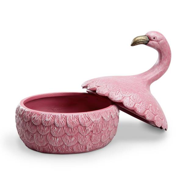 Pink Flamingo Jewelry Box By SPI Home | Decorative Boxes | Modishstore-3