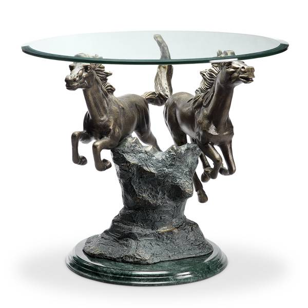 Running Horse Pair End Table By SPI Home | End Tables | Modishstore-3