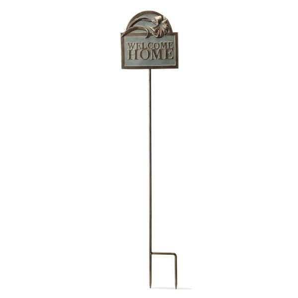 Welcome Home Flower Garden Sign on Stake By SPI Home | Outdoor Decor | Modishstore-4
