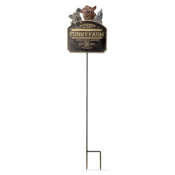 Funny Farm Garden Sign on Stake (Pig, Cow & Rooster) By SPI Home | Outdoor Decor | Modishstore-4