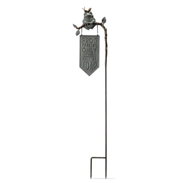 Frog Parking Garden Sign on Stake By SPI Home | Outdoor Decor | Modishstore-4