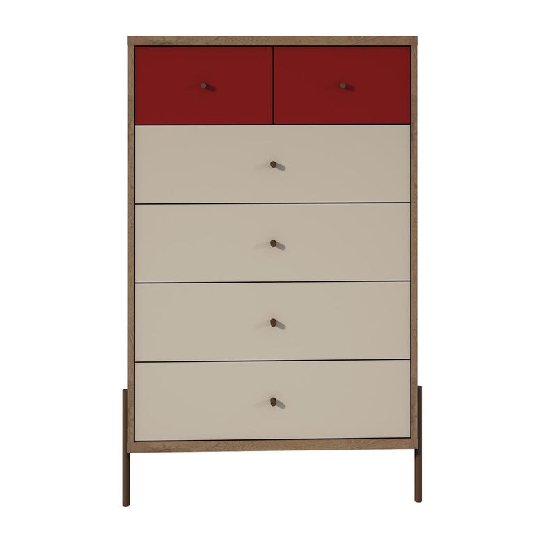 Manhattan Comfort Joy 48.43" Tall Dresser with 6 Full Extension Drawers | Dressers | Modishstore-4