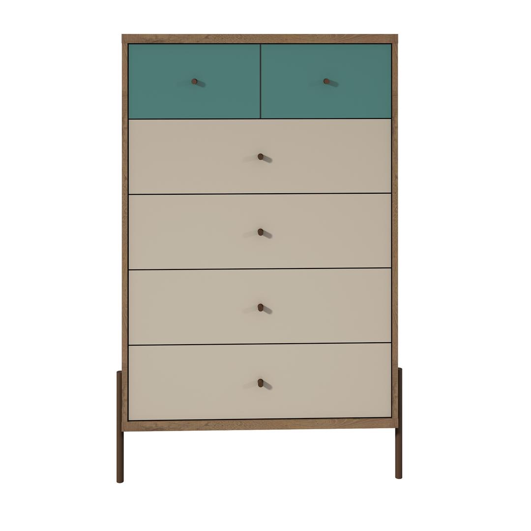 Manhattan Comfort Joy 48.43" Tall Dresser with 6 Full Extension Drawers | Dressers | Modishstore-2