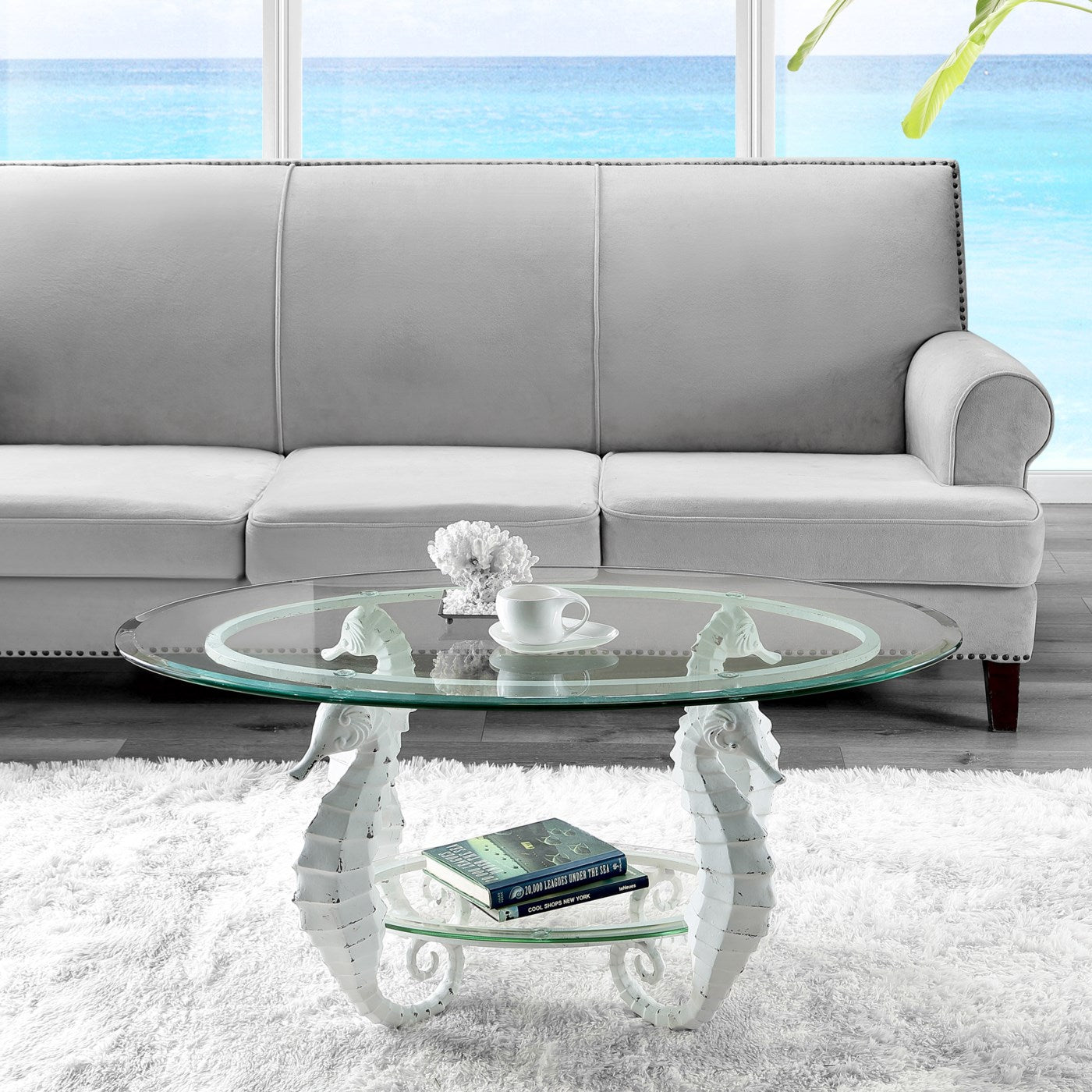 Seahorse Coffee Table (glass p By SPI Home |  | Modishstore-2