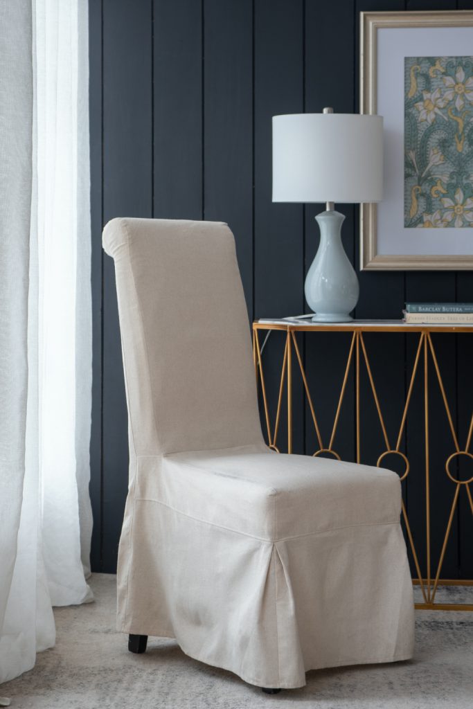 A&B Home Laramie Skirted Parsons Chair - Thumbnail 3