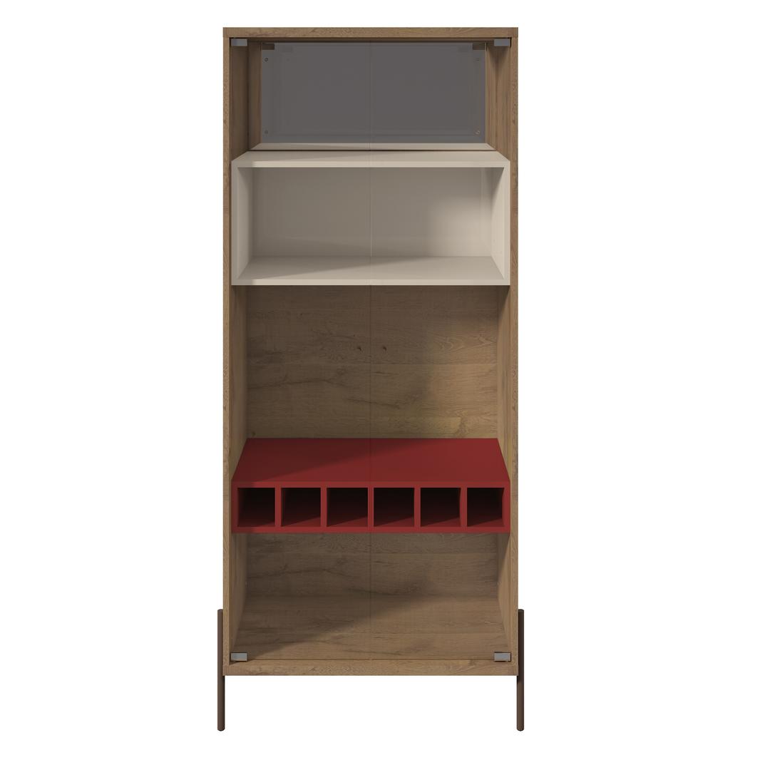 Manhattan Comfort Joy 8-Bottle Wine Cabinet with 4 Shelves | Cabinets | Modishstore-4