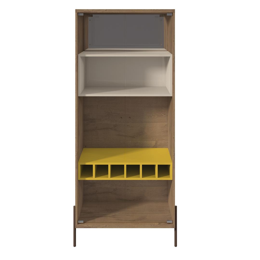 Manhattan Comfort Joy 8-Bottle Wine Cabinet with 4 Shelves | Cabinets | Modishstore-5