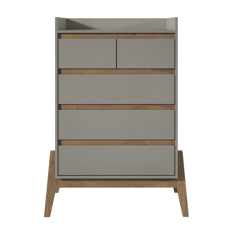 Manhattan Comfort Essence 48.23" Tall Dresser with 5 Full Extension Drawers | Dressers | Modishstore-2