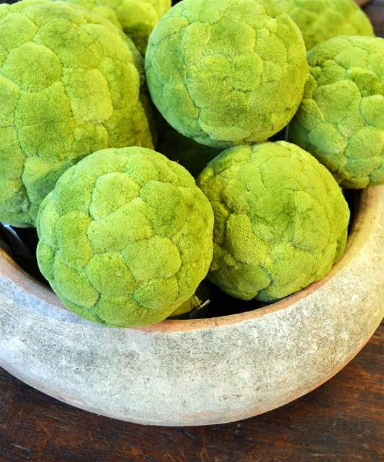Velvet Green Cattail Decorative Balls | Home Accents | Modishstore-4