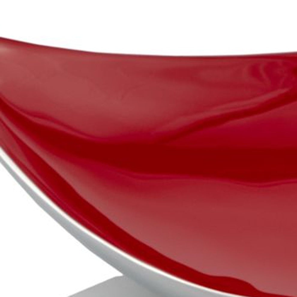 Buffed And Poppy Red Trigon Tray By Homeroots | Decorative Trays & Dishes | Modishstore - 5