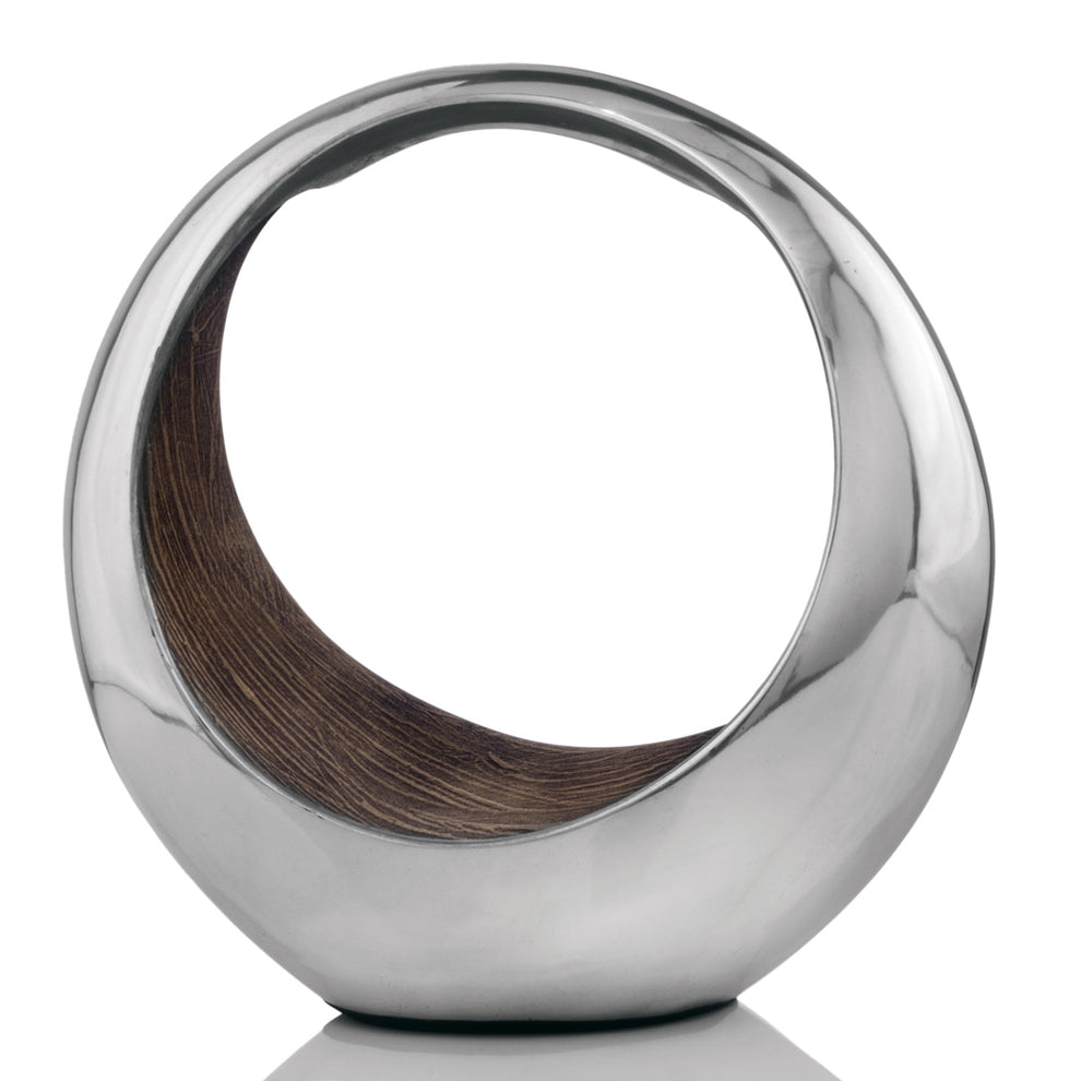 7" x 11" Two tone Brown Bronze Small Ring Bowl By Homeroots | Sculptures | Modishstore - 2