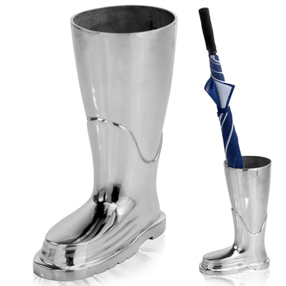 Buffed Firefighter Boot Stand By Homeroots | Sculptures | Modishstore - 3