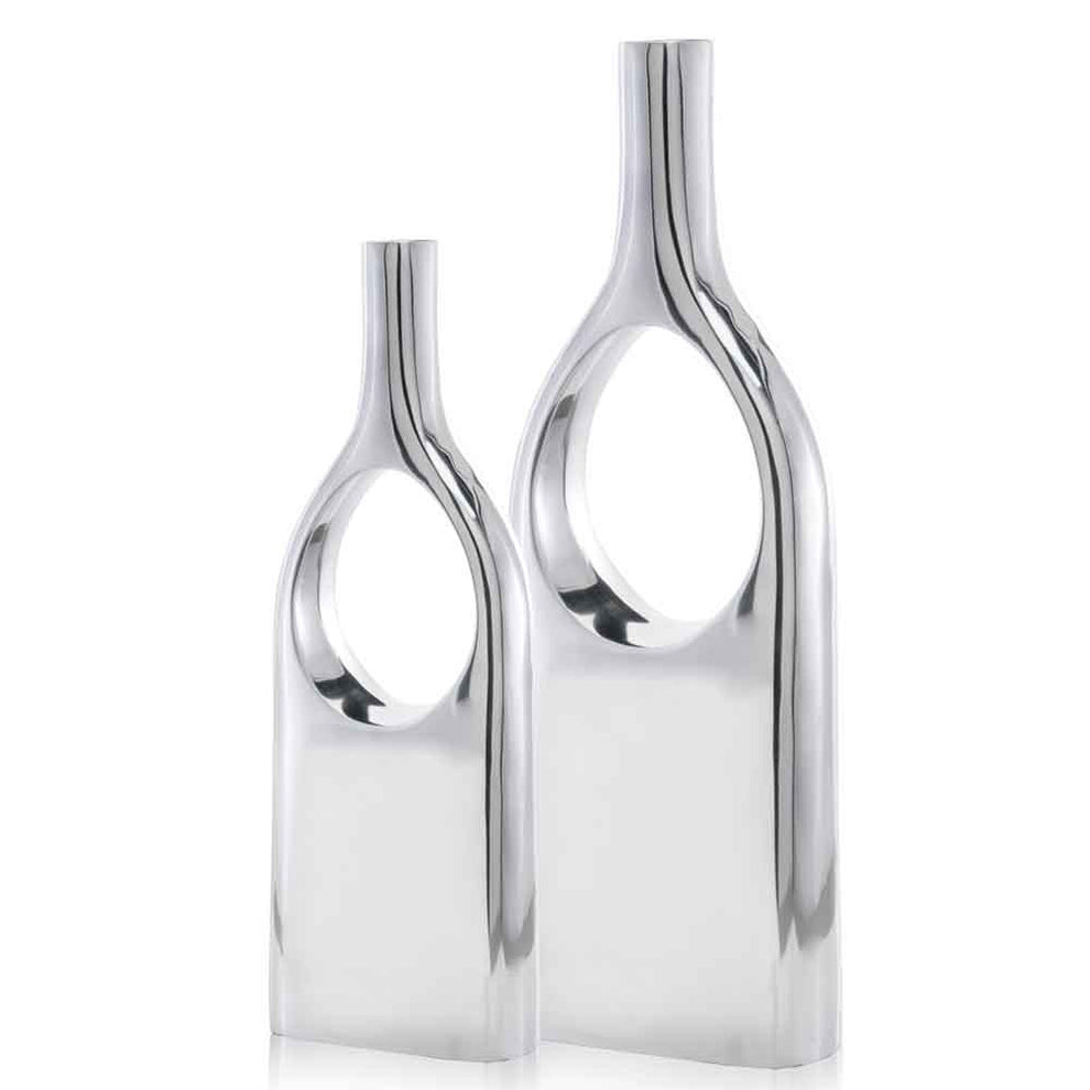 Buffed View Thru Vases Set of By Homeroots | Vases | Modishstore - 2