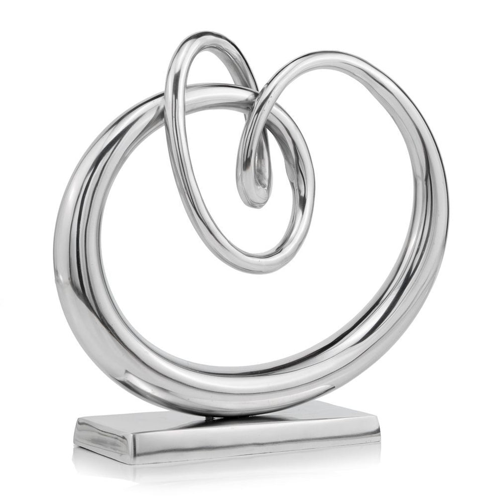 Buffed Twisted Knot Sculpture By Homeroots | Sculptures | Modishstore - 2