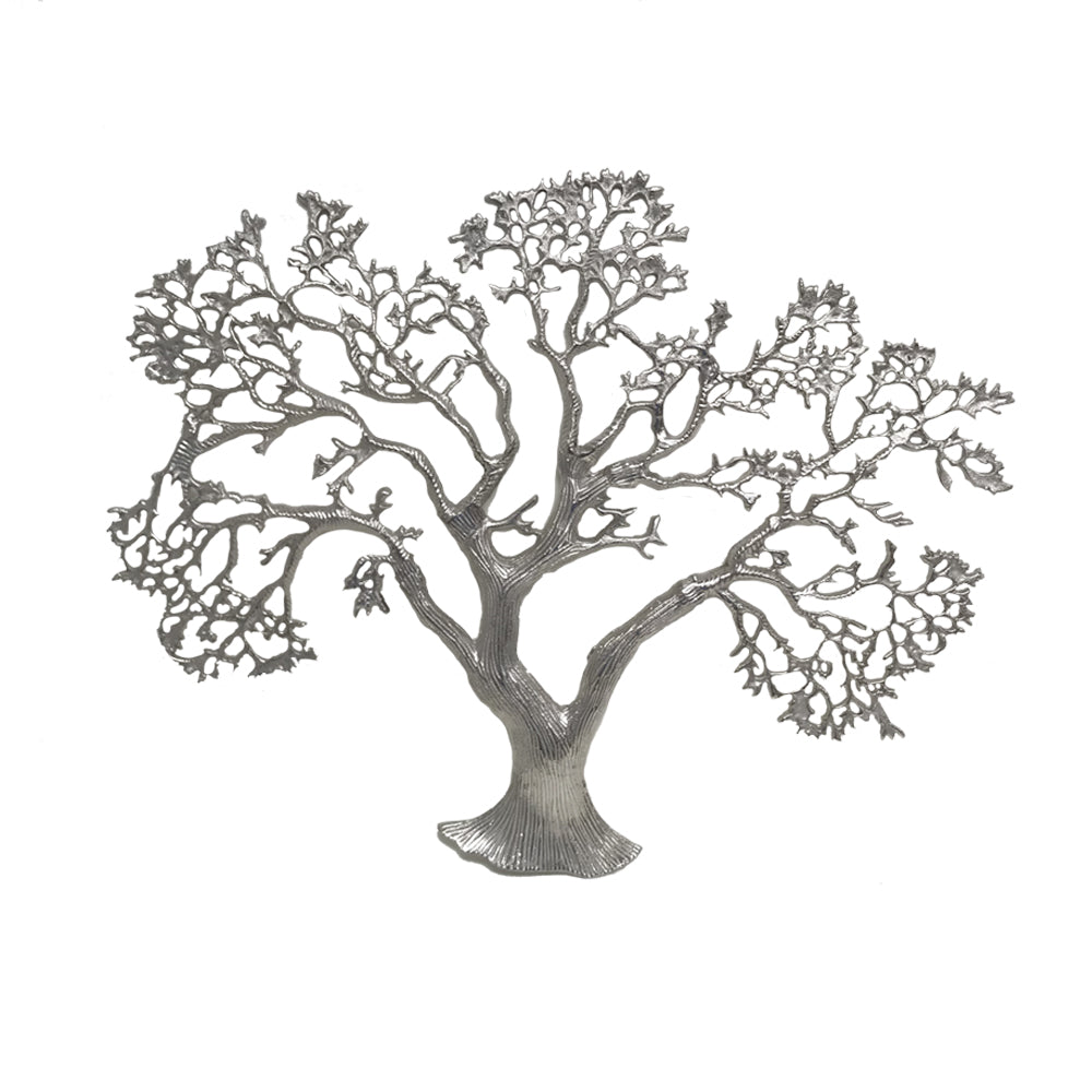 Silver Tree Wall Sculpture By Homeroots | Sculptures | Modishstore - 2