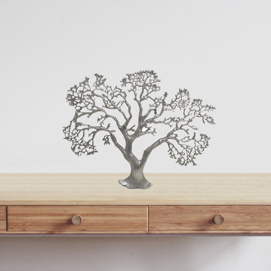 Silver Tree Wall Sculpture By Homeroots | Sculptures | Modishstore - 2