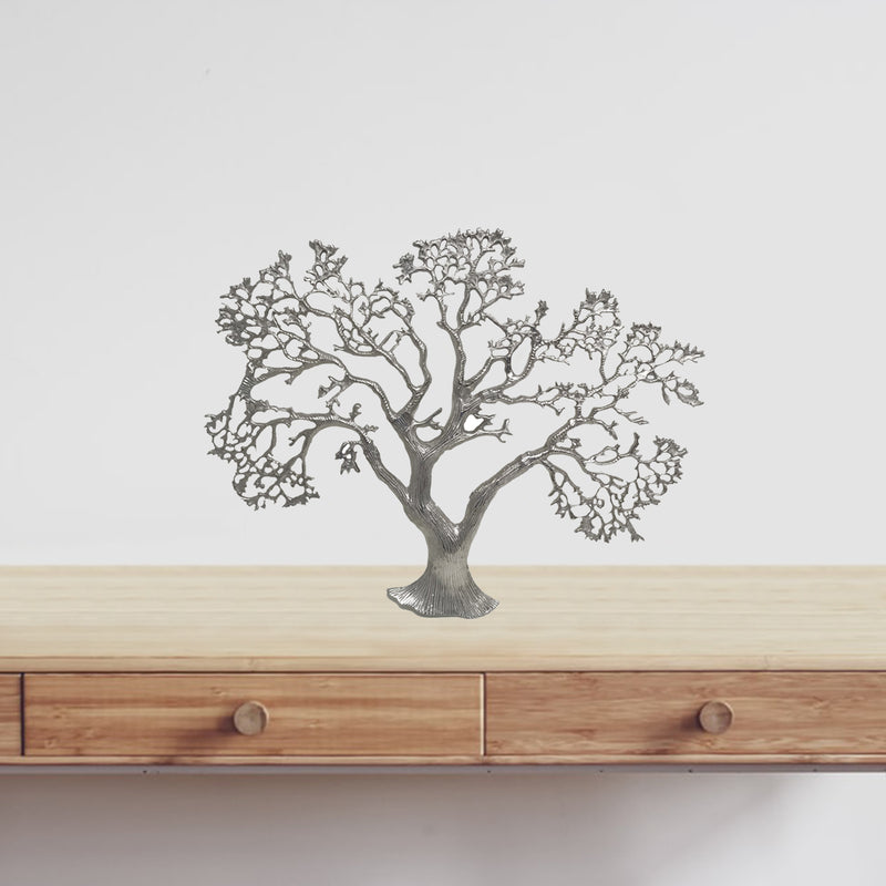 Silver Tree Wall Sculpture By Homeroots | Sculptures | Modishstore