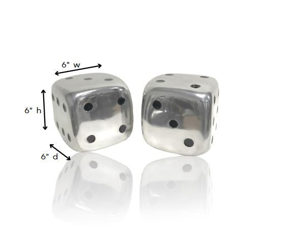 Buffed Decorative Dice Set of By Homeroots | Sculptures | Modishstore - 2