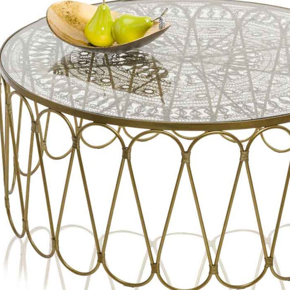 Gold And Bronze Metal Oblong Tray By Homeroots | Trays | Modishstore - 5