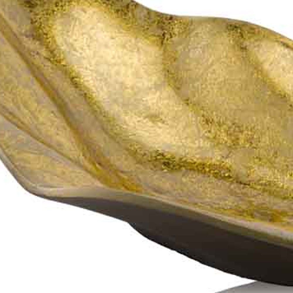 Gold And Bronze Metal Tray By Homeroots | Decorative Trays & Dishes | Modishstore - 5