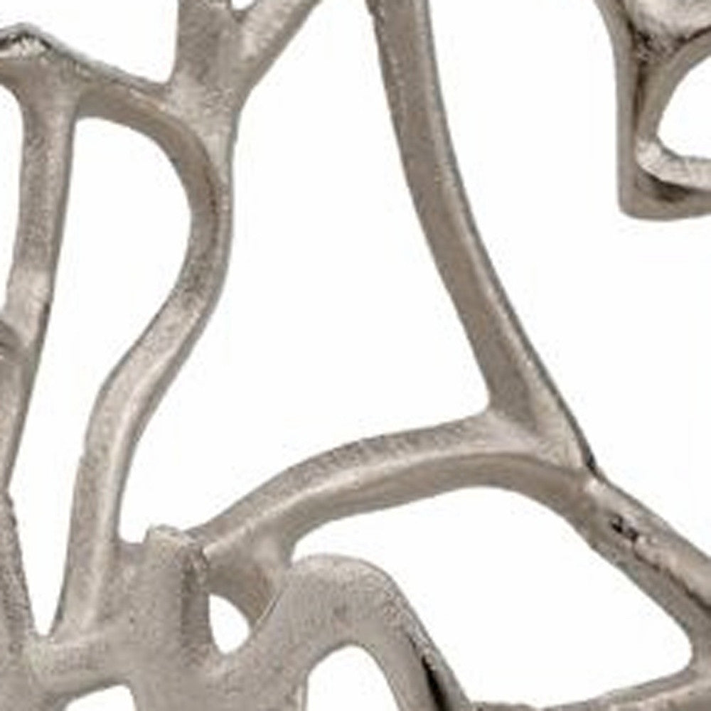 Round Silver Twigs Centerpiece Bowl By Homeroots | Decorative Bowls | Modishstore - 5