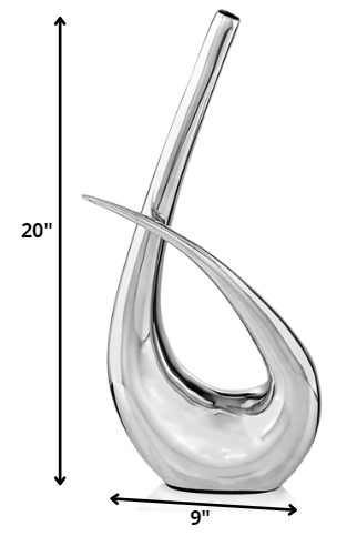 Buffed D Tail Vase By Homeroots | Vases | Modishstore - 2