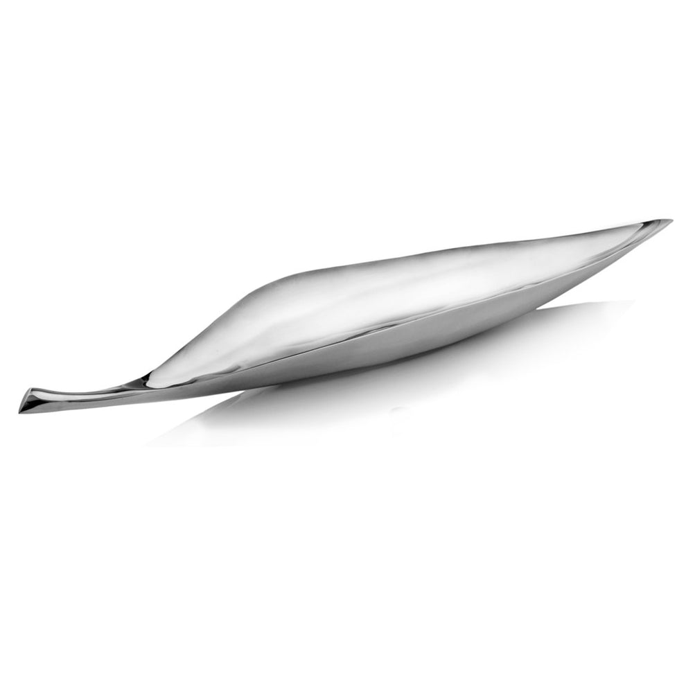 Buffed Tip Long Leaf Tray By Homeroots | Decorative Trays & Dishes | Modishstore - 4