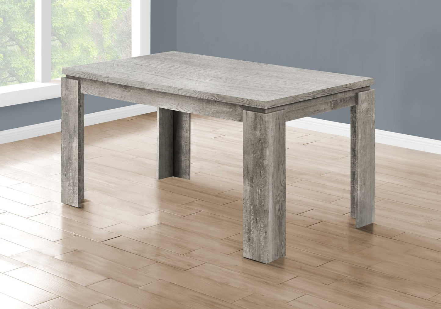 Grey Reclaimed Wood Look Dining Table By Homeroots | Dining Tables | Modishstore - 2