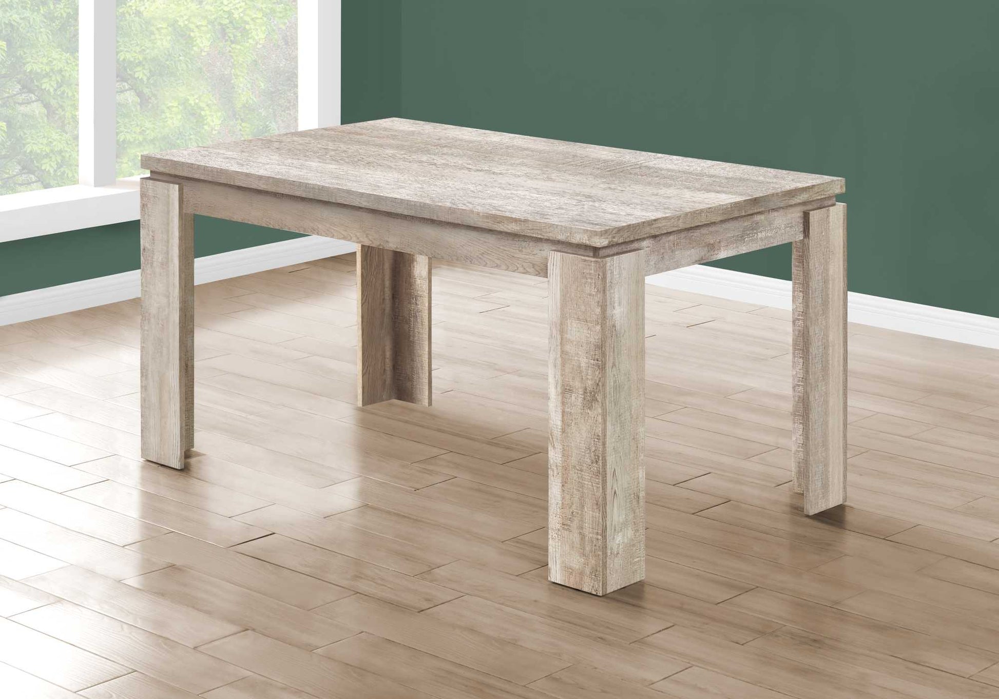 Grey Reclaimed Wood Look Dining Table By Homeroots | Dining Tables | Modishstore - 6
