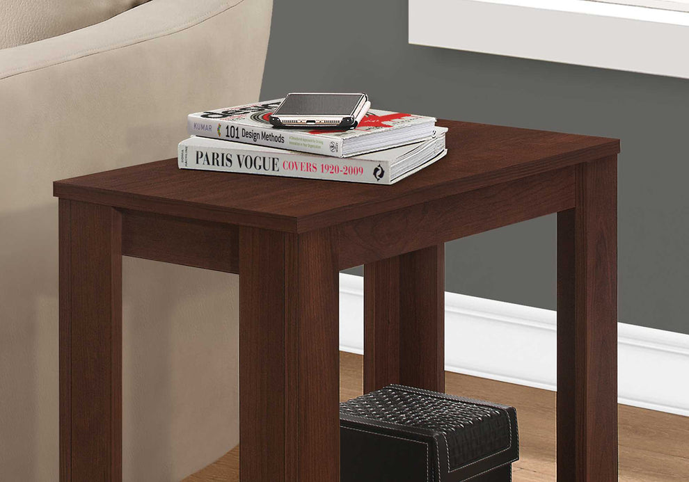 Cherry Particle Board Laminate Accent Table By Homeroots | Accent Tables | Modishstore - 2