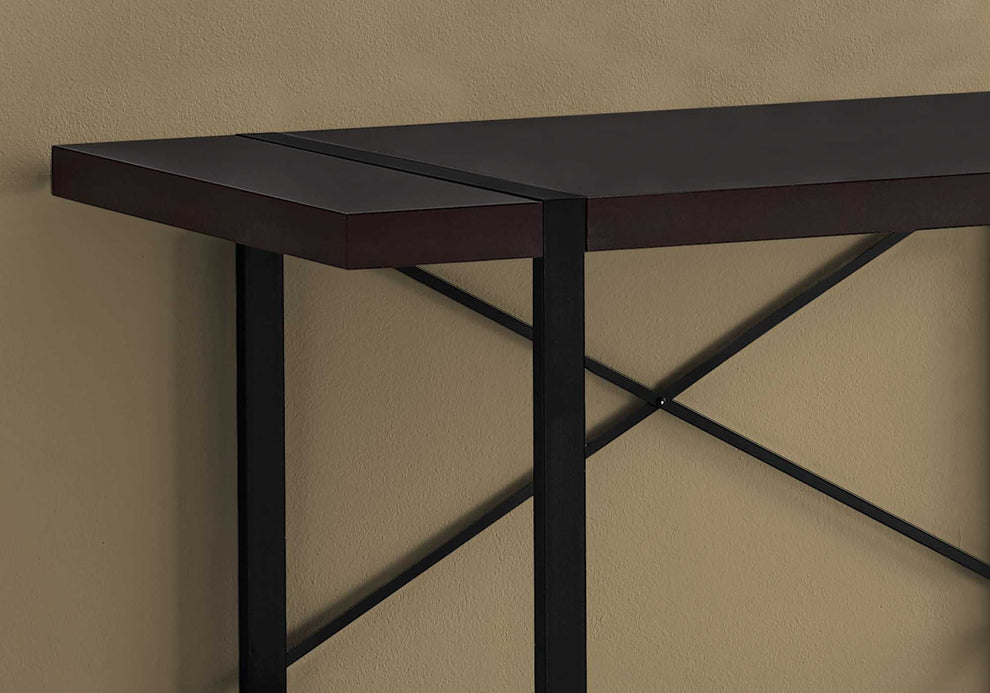 Dark TaupeBlack Metal Computer Desk By Homeroots | Desks | Modishstore - 6