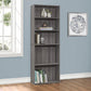 Five Shelf Cherry Bookcase By Homeroots | Bookcases | Modishstore - 20