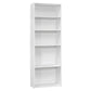 Five Shelf Cherry Bookcase By Homeroots | Bookcases | Modishstore - 21