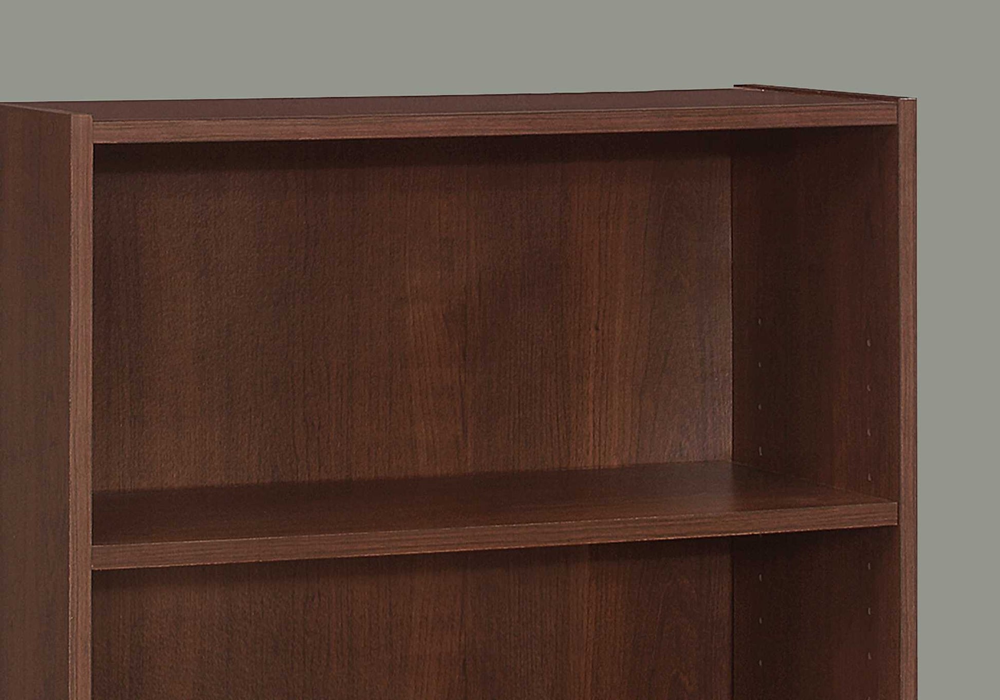Cherry Shelves Bookcase By Homeroots | Bookcases | Modishstore - 2