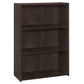 Cherry Shelves Bookcase By Homeroots | Bookcases | Modishstore - 5