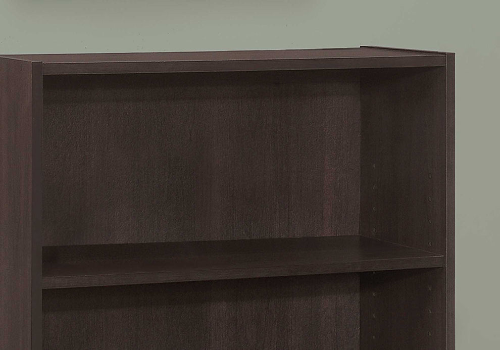 Cherry Shelves Bookcase By Homeroots | Bookcases | Modishstore - 6