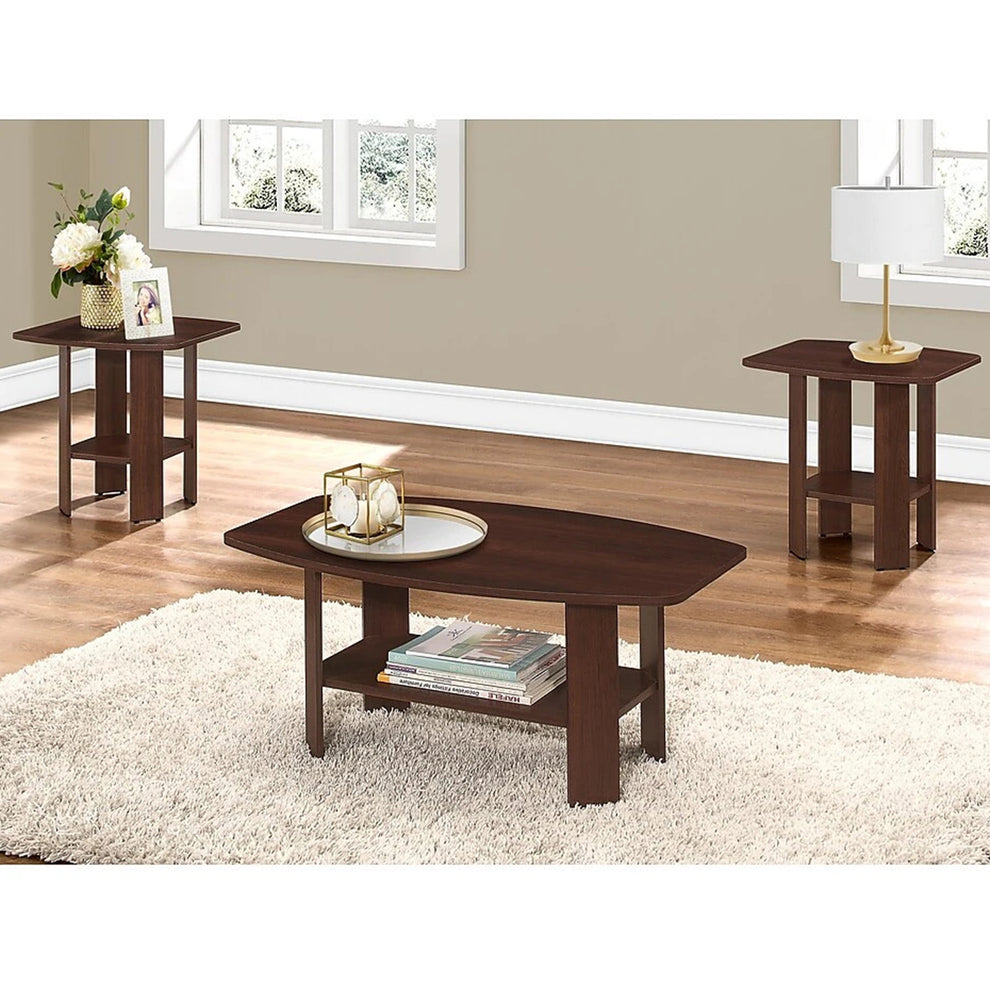 Cherry Table 3pcs Set By Homeroots - 355741 | Accent Tables | Modishstore - 5