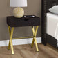 CappuccinoGold Metal Accent Table By Homeroots - 355746 | Accent Tables | Modishstore - 2