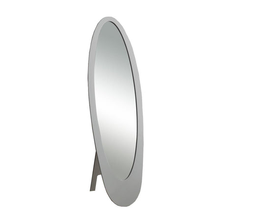 Grey Oval Frame Mirror By Homeroots | Mirrors | Modishstore
