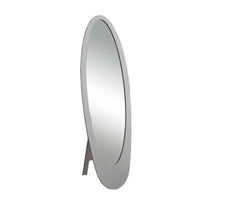 Grey Oval Frame Mirror By Homeroots