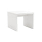 High Gloss White Lacquered MDF Square Side Table By Homeroots | Side Tables | Modishstore - 2