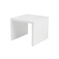 High Gloss White Lacquered MDF Square Side Table By Homeroots | Side Tables | Modishstore - 5