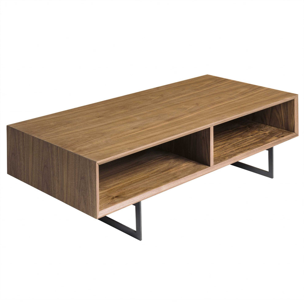 American Walnut Veneer Over MDF Coffee Table By Homeroots | Coffee Tables | Modishstore - 2