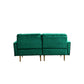 Theo Gray Velvet Sofa Loveseat Chair Living Room Set with Pillows By Lilola Home | Sofas | Modishstore-13