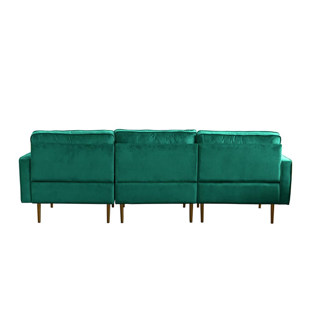 Theo Gray Velvet Sofa Loveseat Chair Living Room Set with Pillows By Lilola Home | Sofas | Modishstore-19